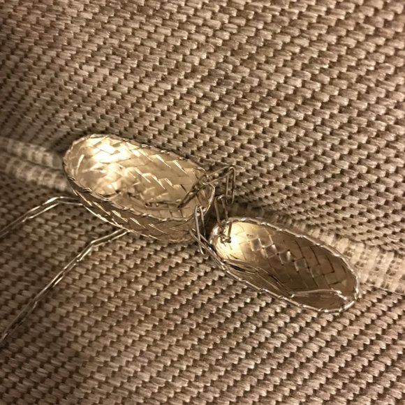 Sterling Silver Coin Purse Pendant Necklace Weave Basket Style Top Open - Picture 9 of 9